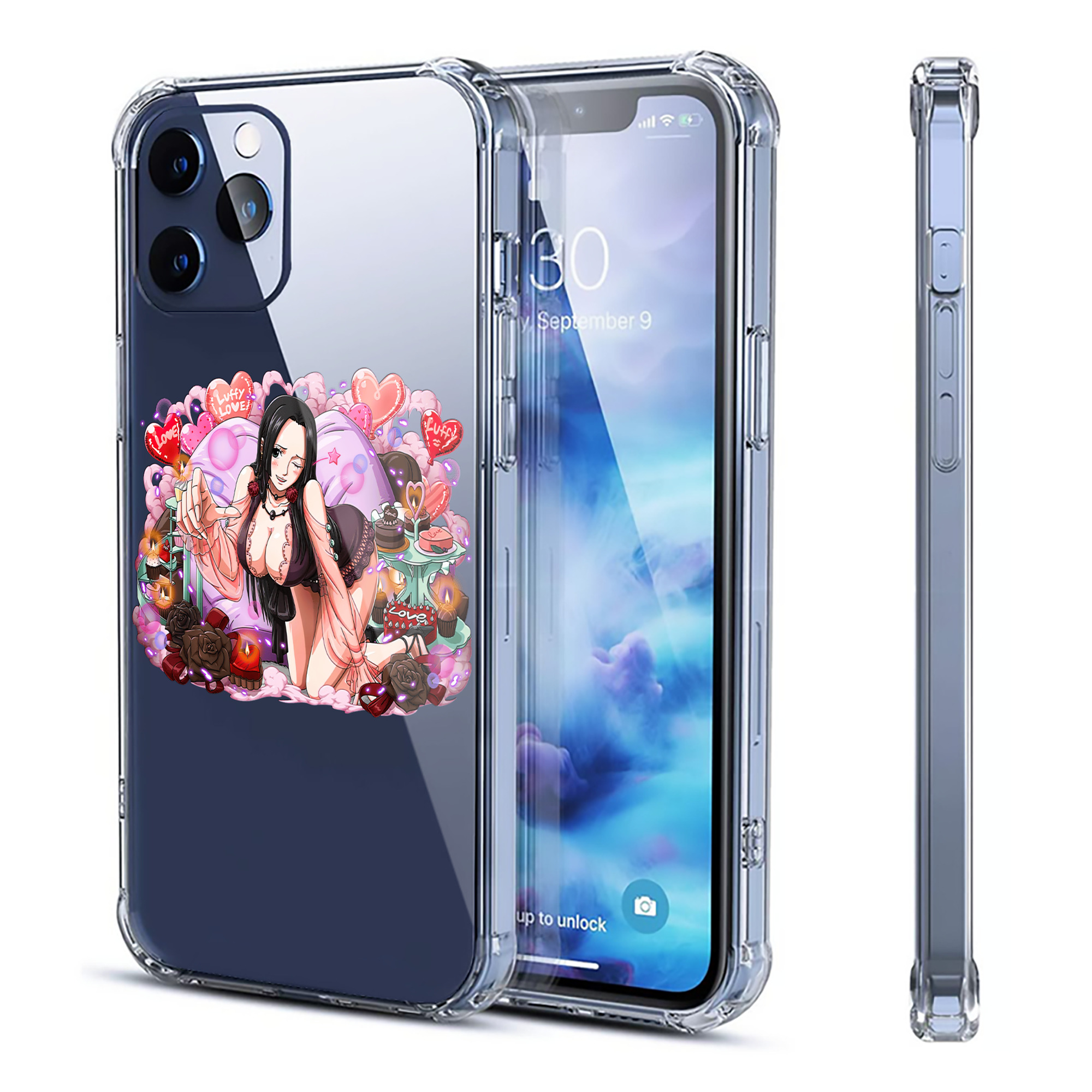（画像用） ワンピース ボア・ハンコック ONE PIECE Boa·Hancock 【iPhone 12シリーズ対応】透明スマホケース（クリアソフトケース）